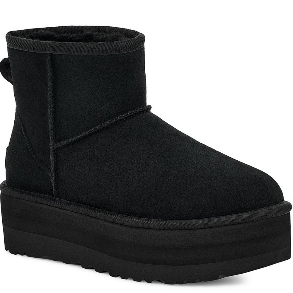UGG Black Classic Mini Platform Boots. Women’s Size 9. Like New! Worn once.